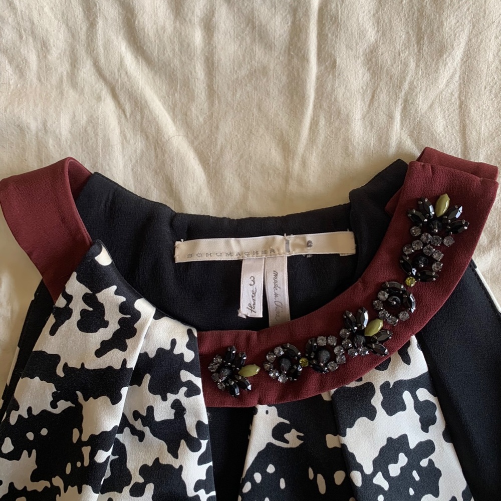 Silk jeweled Sleeveless